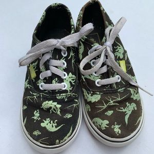 Vans glow in the dark dinosaur sneakers